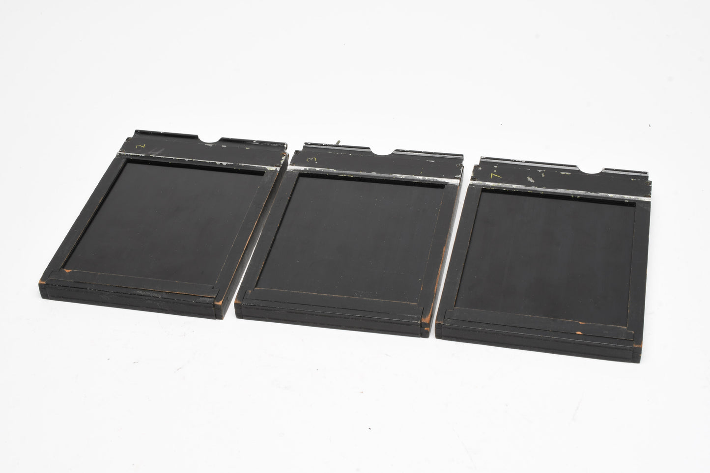 3X Burke & James wood 4x5 Film Holders, Good Condition