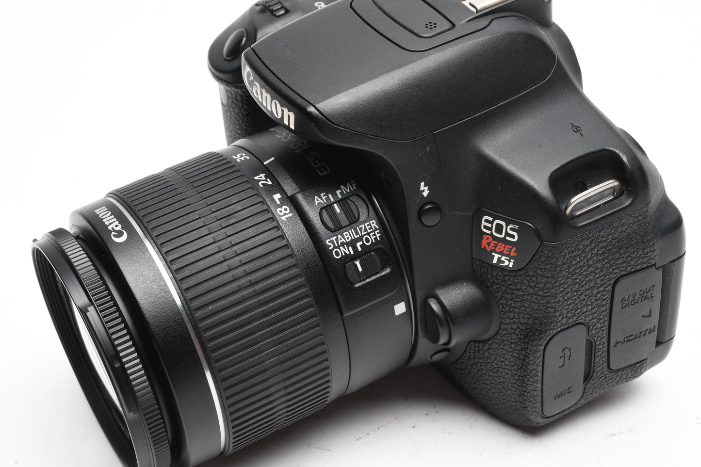 Canon EOS Rebel T5i DSLR w/18-55mm f3.5-5.6 IS II zoom, 48K Acts