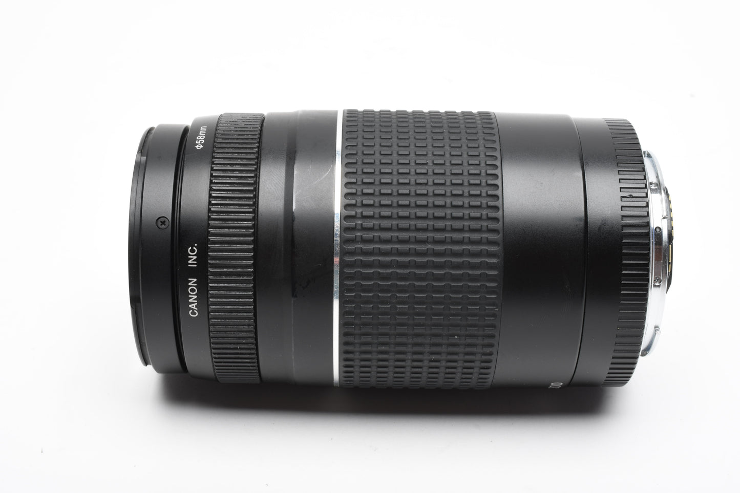 Canon EF 75-300mm f4-5.6 III Telephoto zoom lens, caps, UV, Good!