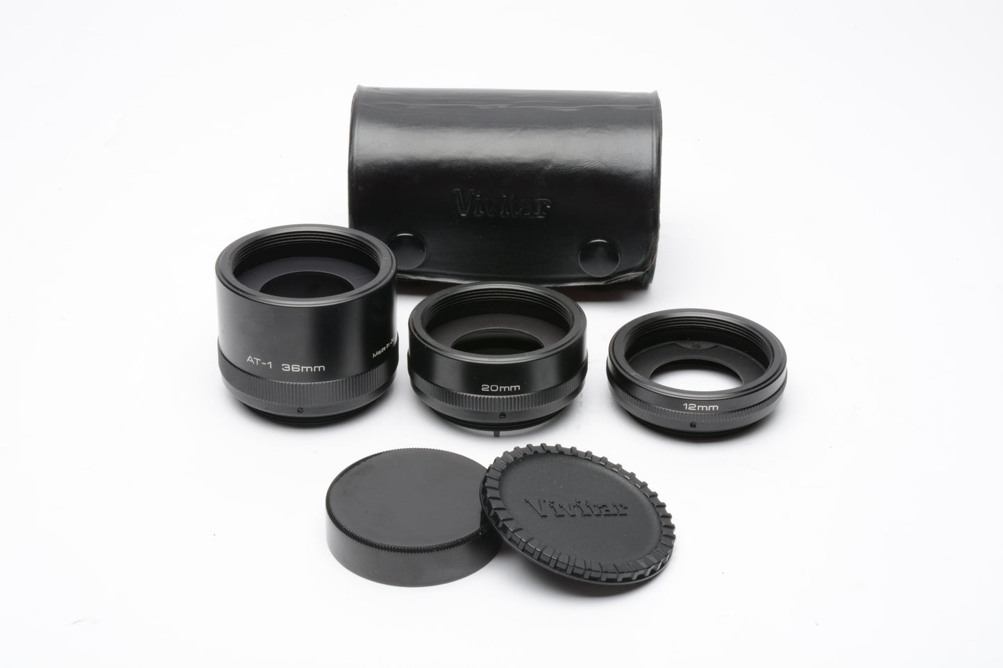 Vivitar AT-1 Automatic Extension Tube (12mm, 20mm, 36mm) w/Case+Caps