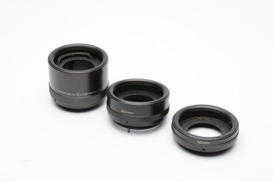 Vivitar AT-1 Automatic Extension Tube (12mm, 20mm, 36mm) w/Case