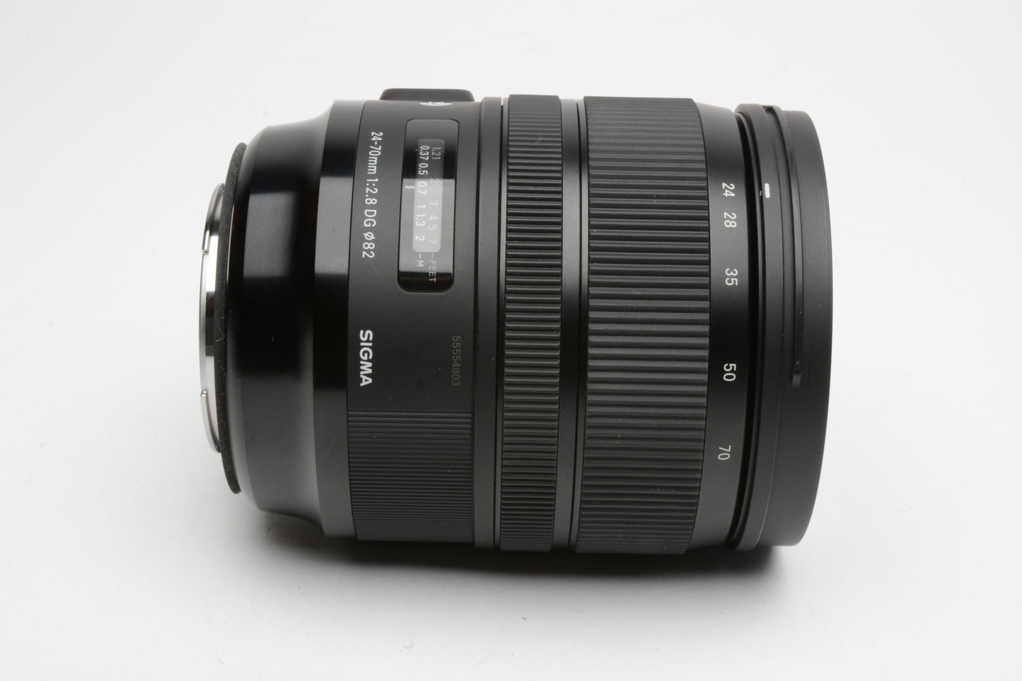 Sigma AF 24-70mm f2.8 DG Art zoom lens for Canon EF, Hood+caps, USA, Mint-