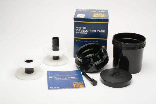 Yankee Master RFM-18 35mm darkroom film developing tank w/2 Reels NIB