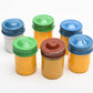 6x Kodak vintage metal film canisters for 35mm film, clean (assortment)
