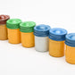 6x Kodak vintage metal film canisters for 35mm film, clean (assortment)