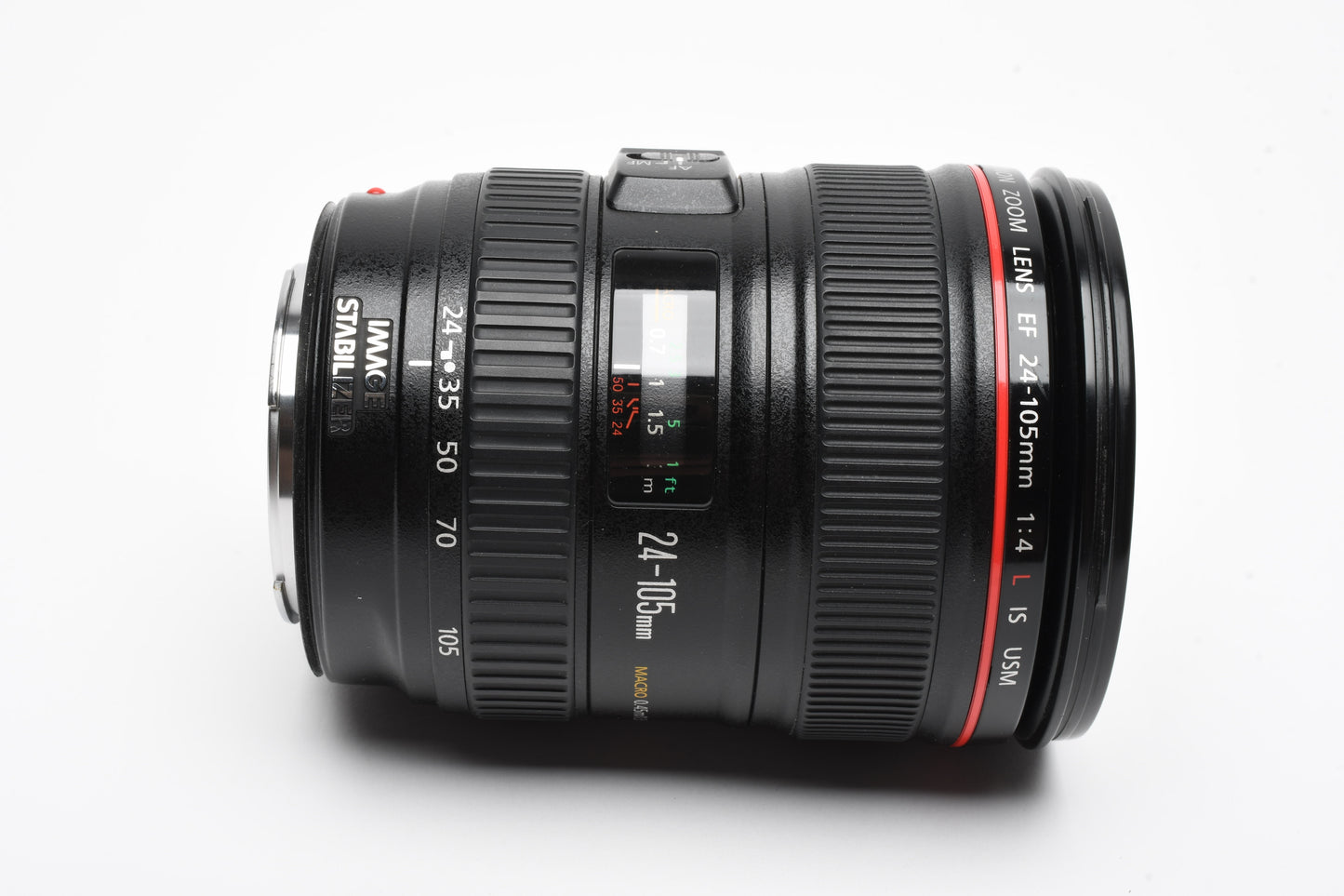 Canon EF 24-105mm f4L IS USM zoom lens, caps, tested, Great!