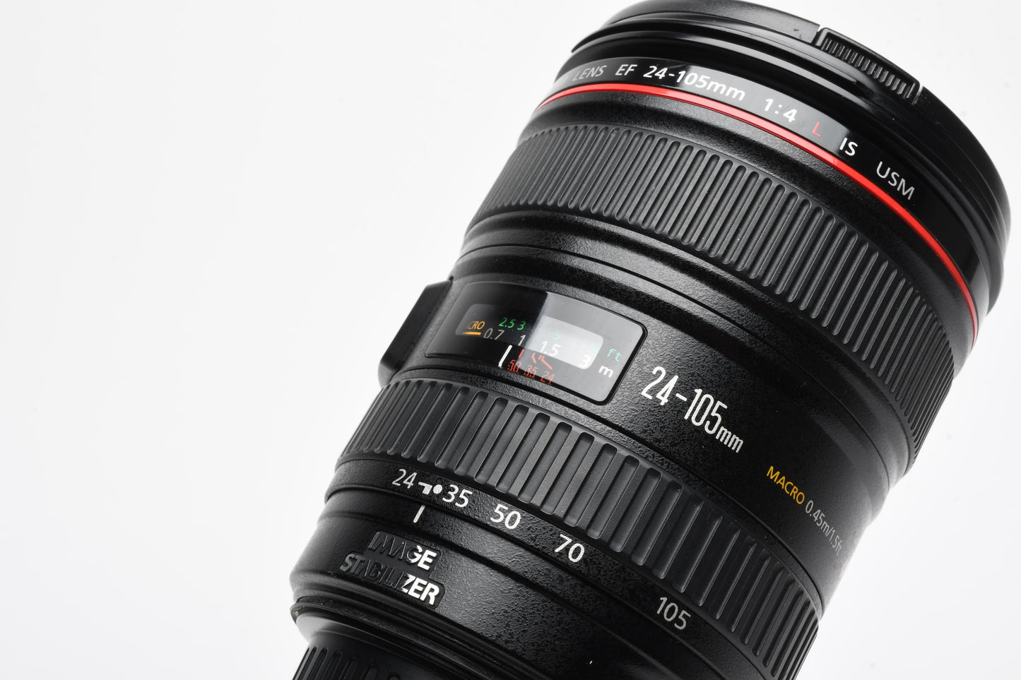 Canon EF 24-105mm f4L IS USM zoom lens, caps, tested, Great!