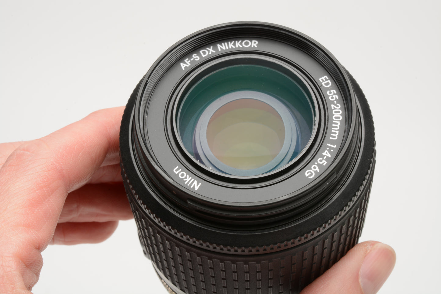 Nikon AF-S 55-200mm f4-5.6G ED DX, caps, hood, pouch, UV, very clean, Mint-