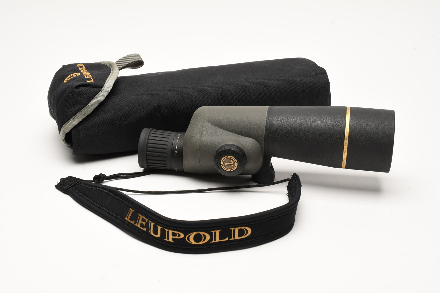 Leupold Gold Ring Compact 15x30 spotting scope, Case+strap, Great!