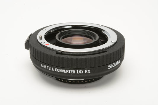 Sigma 1.4X AF APO Tele Converter EX, caps, case, boxed, barely used - Nikon AF