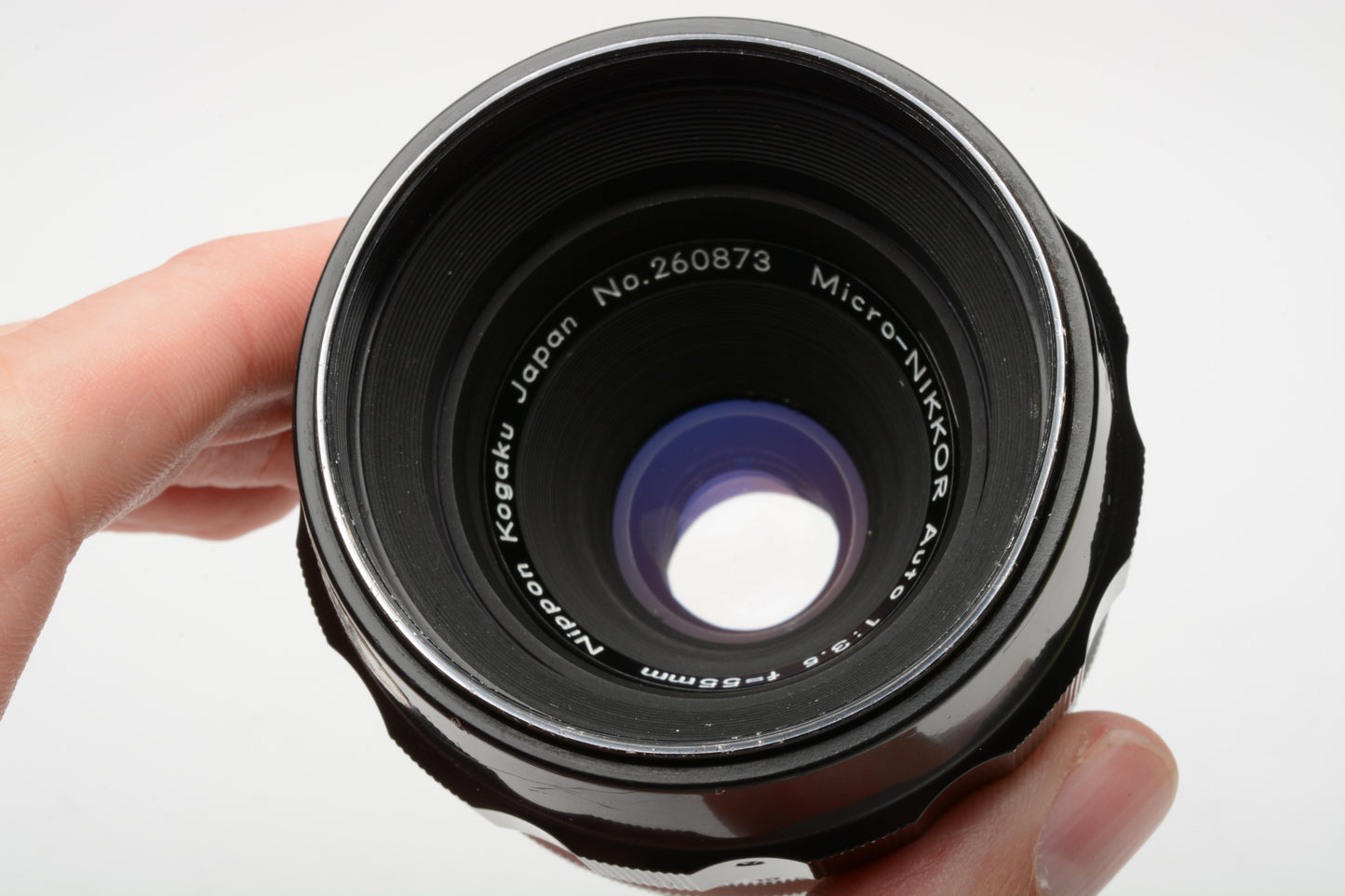 Nikon Nippon Kogaku Micro Nikkor 55mm f3.5 Non-AI Lens, w/Caps