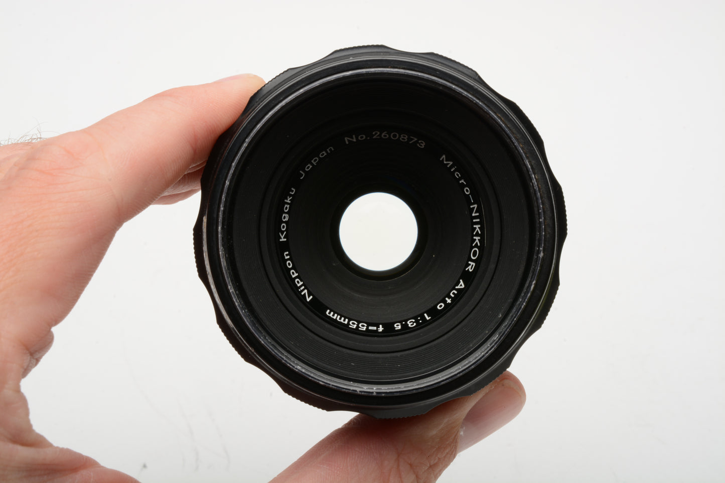 Nikon Nippon Kogaku Micro Nikkor 55mm f3.5 Non-AI Lens, w/Caps