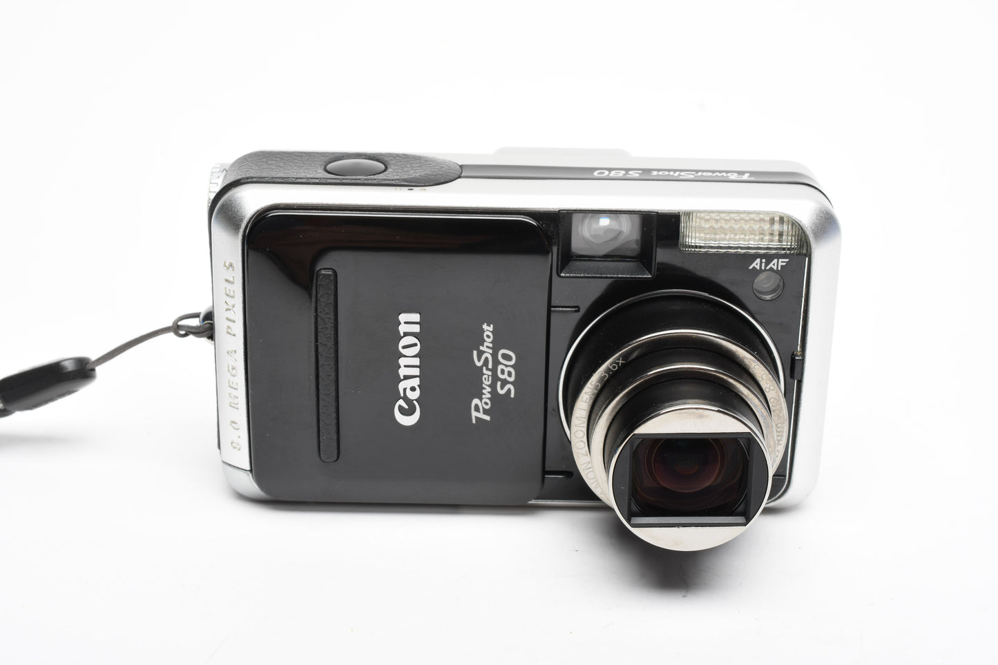 Canon PowerShot S80 8MP Digital Point&Shoot, 2X batts, charger, Tested