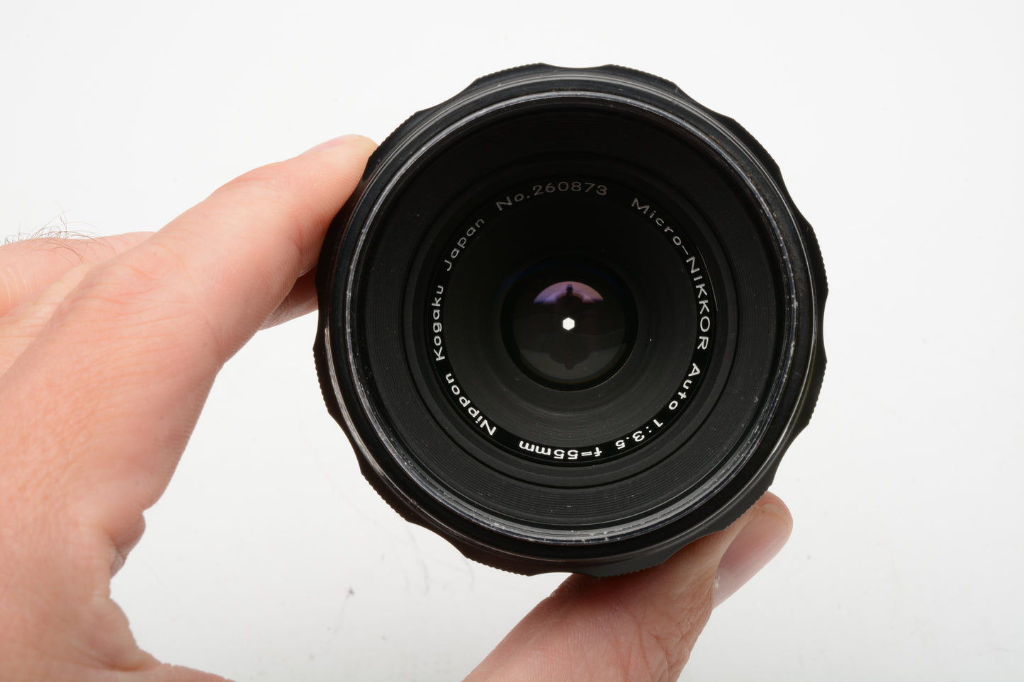 Nikon Nippon Kogaku Micro Nikkor 55mm f3.5 Non-AI Lens, w/Caps