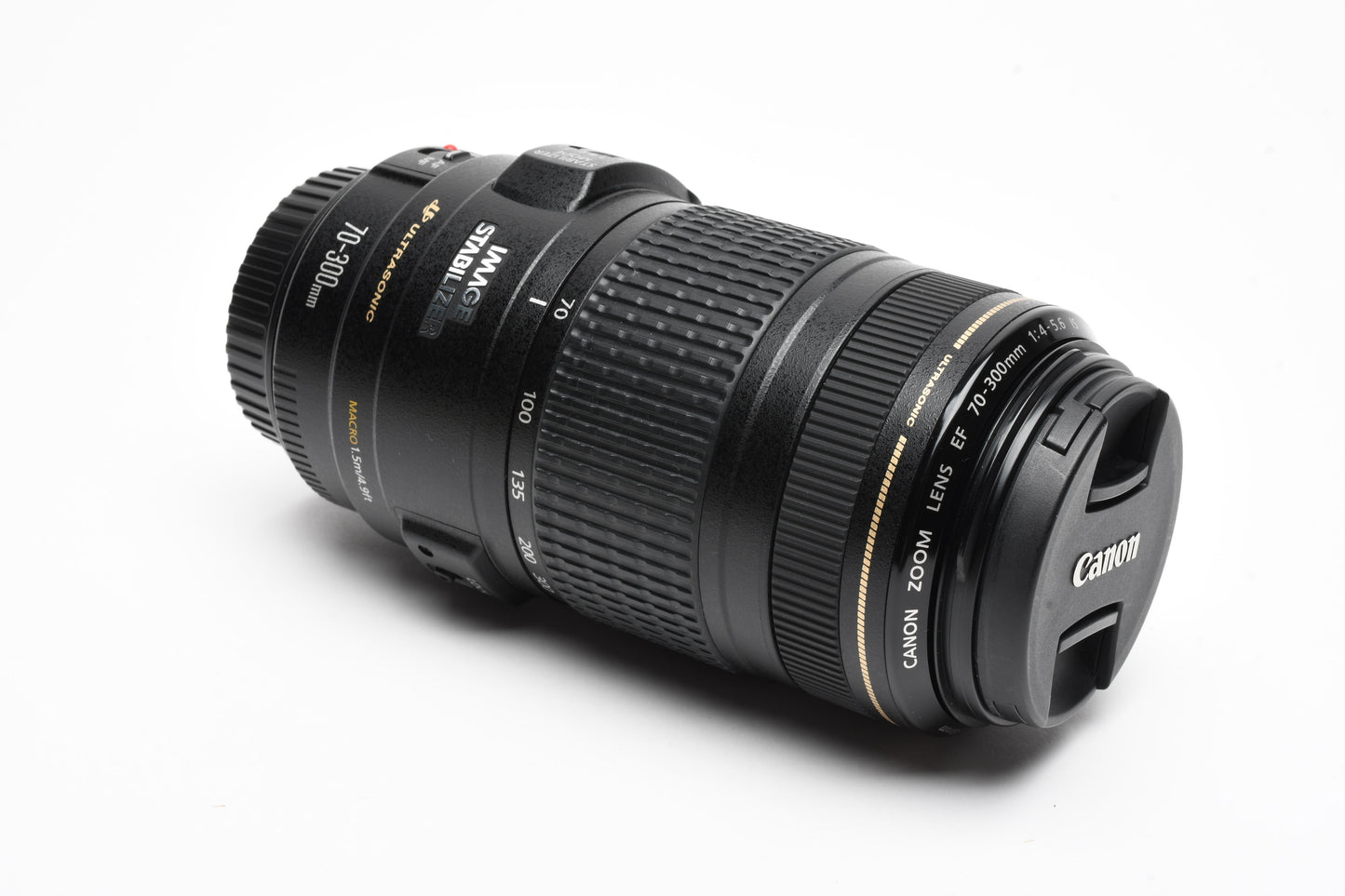 Canon EF 70-300mm f4-5.6 IS USM zoom lens, Caps, Great!