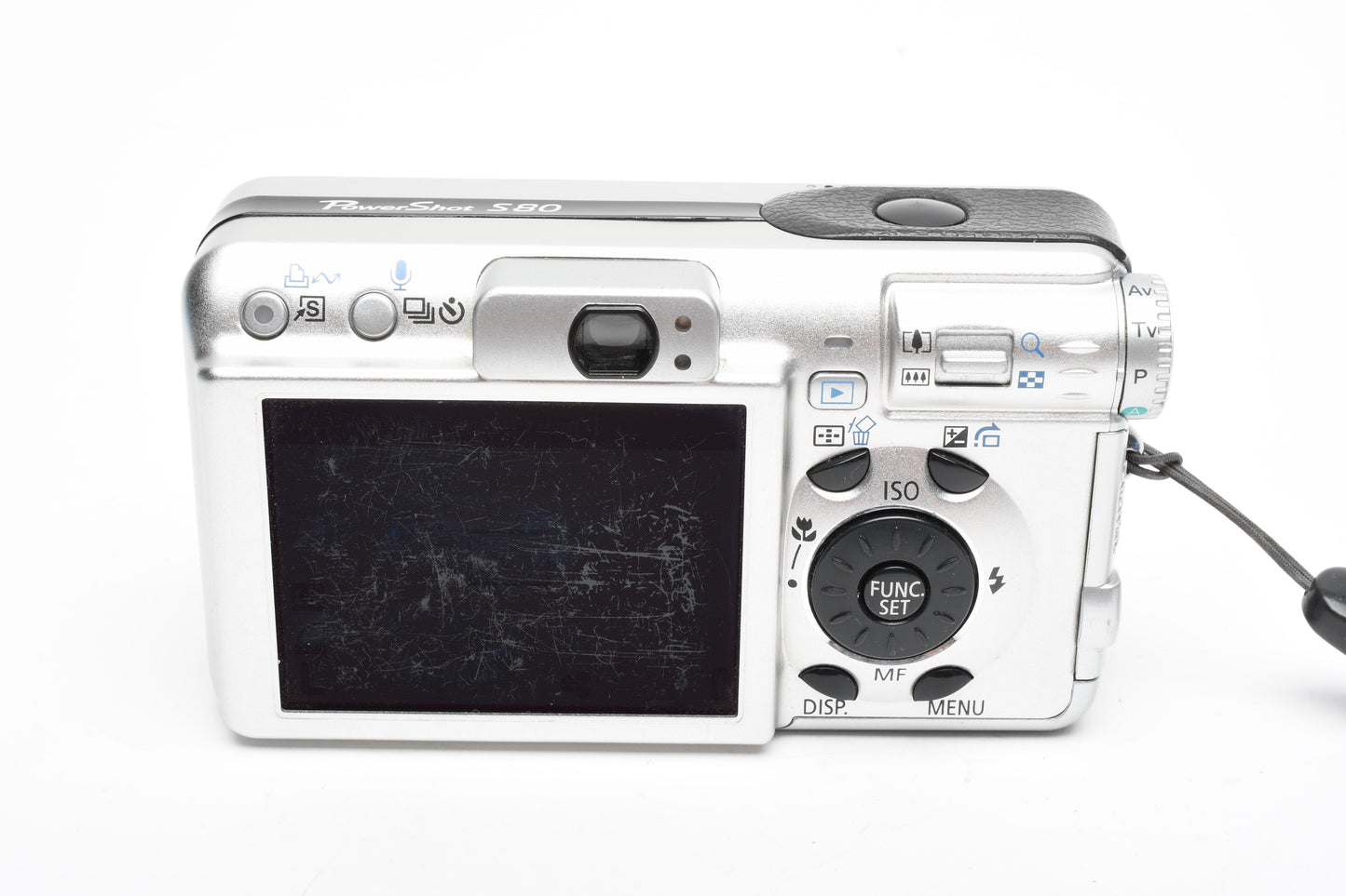 Canon PowerShot S80 8MP Digital Point&Shoot, 2X batts, charger, Tested