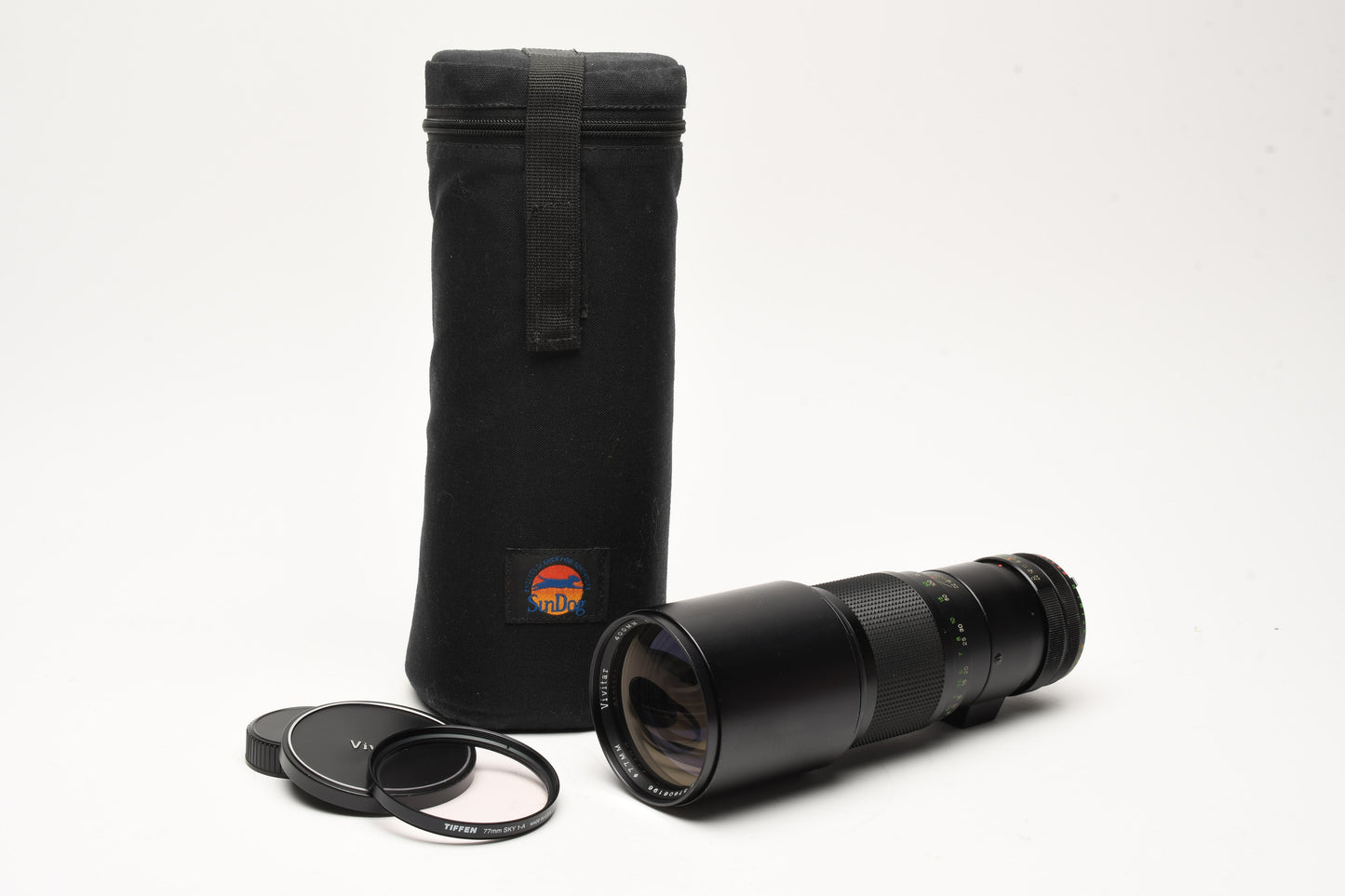 Vivitar 400mm f5.6 Telephoto lens for Nikon AI, Caps, Sky + Case!