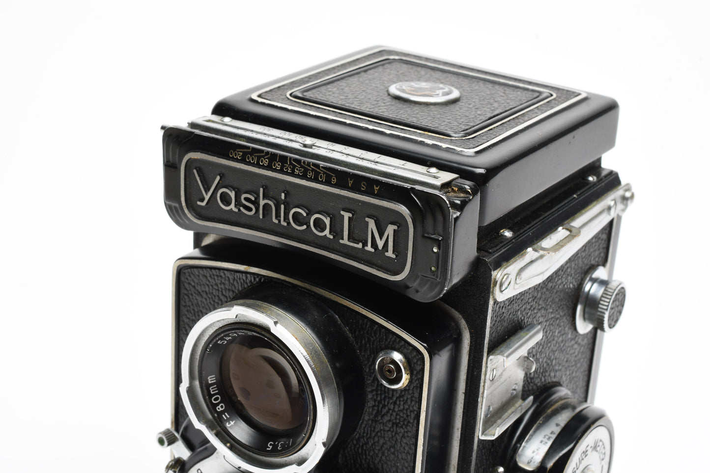 Yashica LM TLR 120 6x6cm camera w/Yashikor 80mm f3.5 lens, No meter
