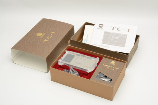 Minolta TC-1 35mm Point&Shoot New in box, Never Used, Complete w/case & paperwork