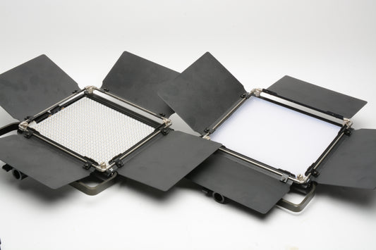 2X Neewer NL660D LED Light Kit w/2X Upgraded stands, batts, AC, Nice!