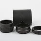 Asahi Pentax M42 Extension Tube set, case nice & clean