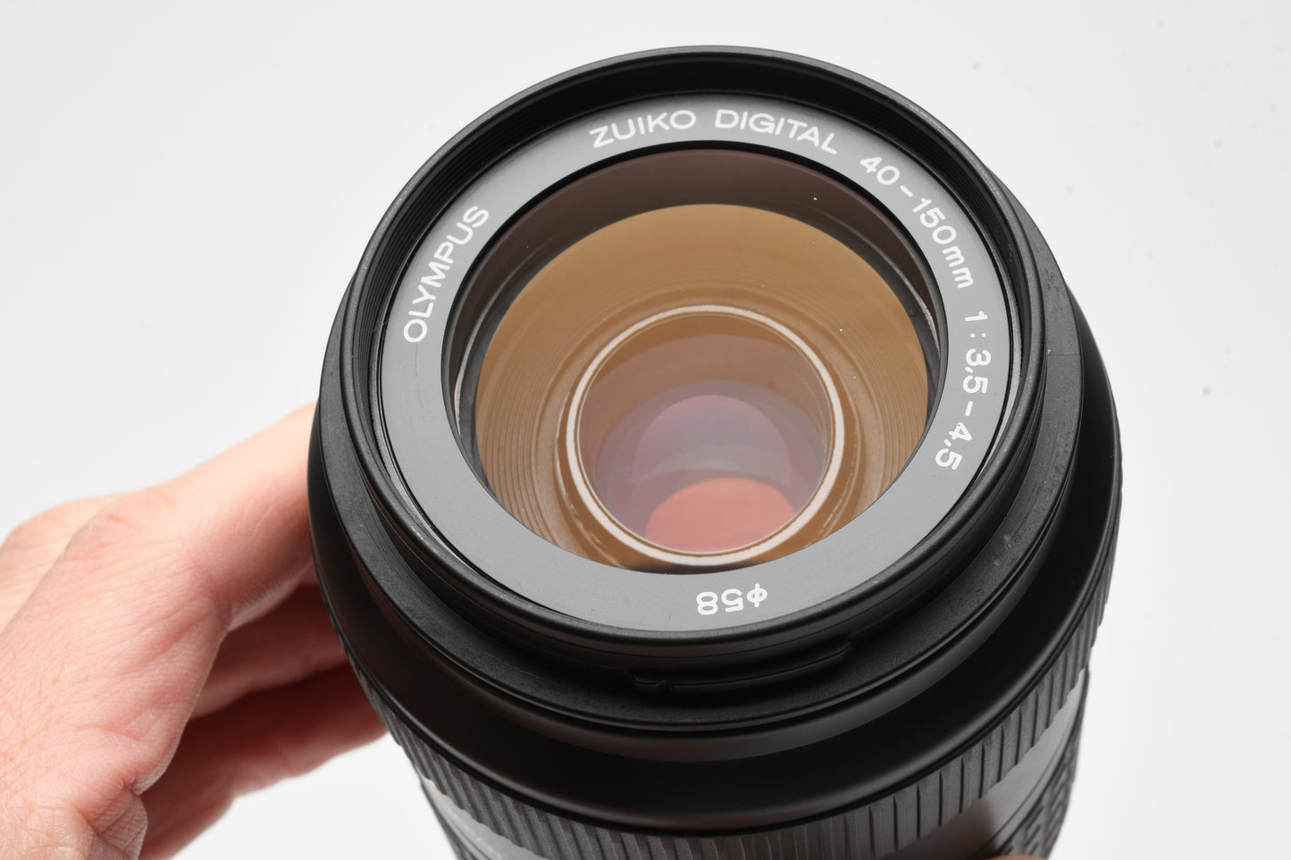 Olympus Digital 40-150mm f3.5-4.5 Zoom Lens for 4/3 Mount, Hood, Mint-