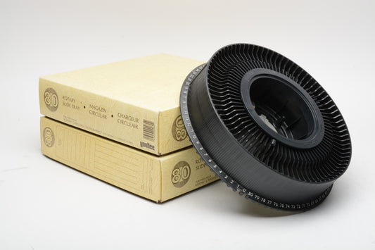 Yankee Carousel 80 slide trays, boxed, w/lids, New