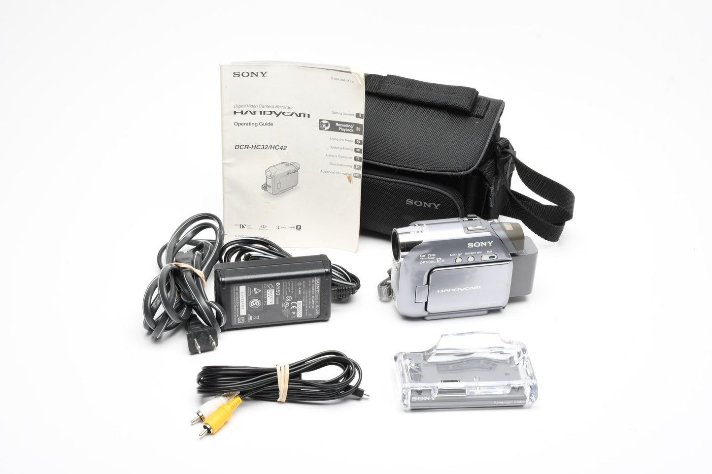 Sony DCR-HC42 Mini DV Camcorder w/AC, Batt+Manual+Case, Tested