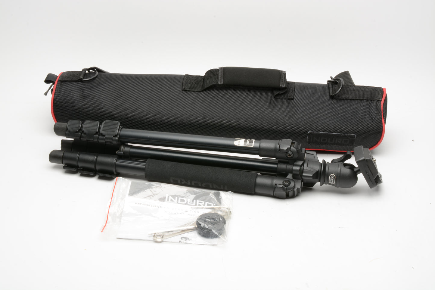 Induro Alloy 8M AT014 Tripod Legs w/AKB0 Head, case, Very nice & clean