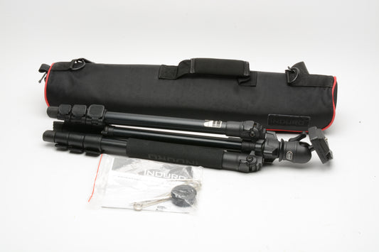 Induro Alloy 8M AT014 Tripod Legs w/AKB0 Head, case, Very nice & clean