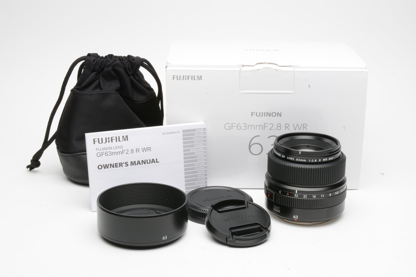 Fujifilm Fujinon GF 63mm f2.8 R WR Lens (G-Mount, GFX), Mint, Boxed, USA