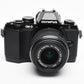 Olympus OM-D E-M10 w/14-42mm zoom, Only 3706 Caps! Nice!