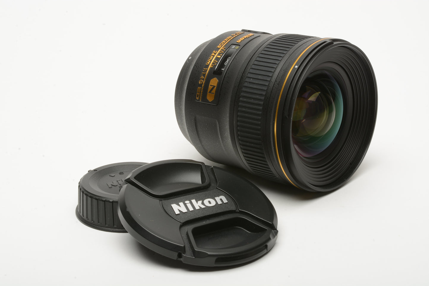 Nikon Nikkor AF-S 24mm f1.4 G ED N USA version, caps