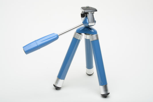 Prinz 430-85 Blue metal telescoping tripod 7" folded 42" extended