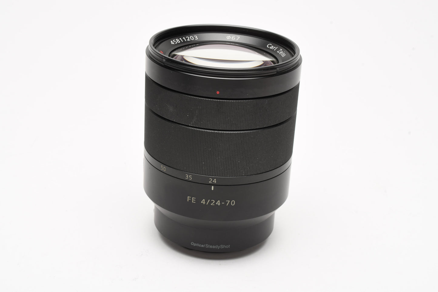 Sony Zeiss Vario Tessar FE 24-70mm f4 ZA OSS T* lens SEL2470, caps+hood+case