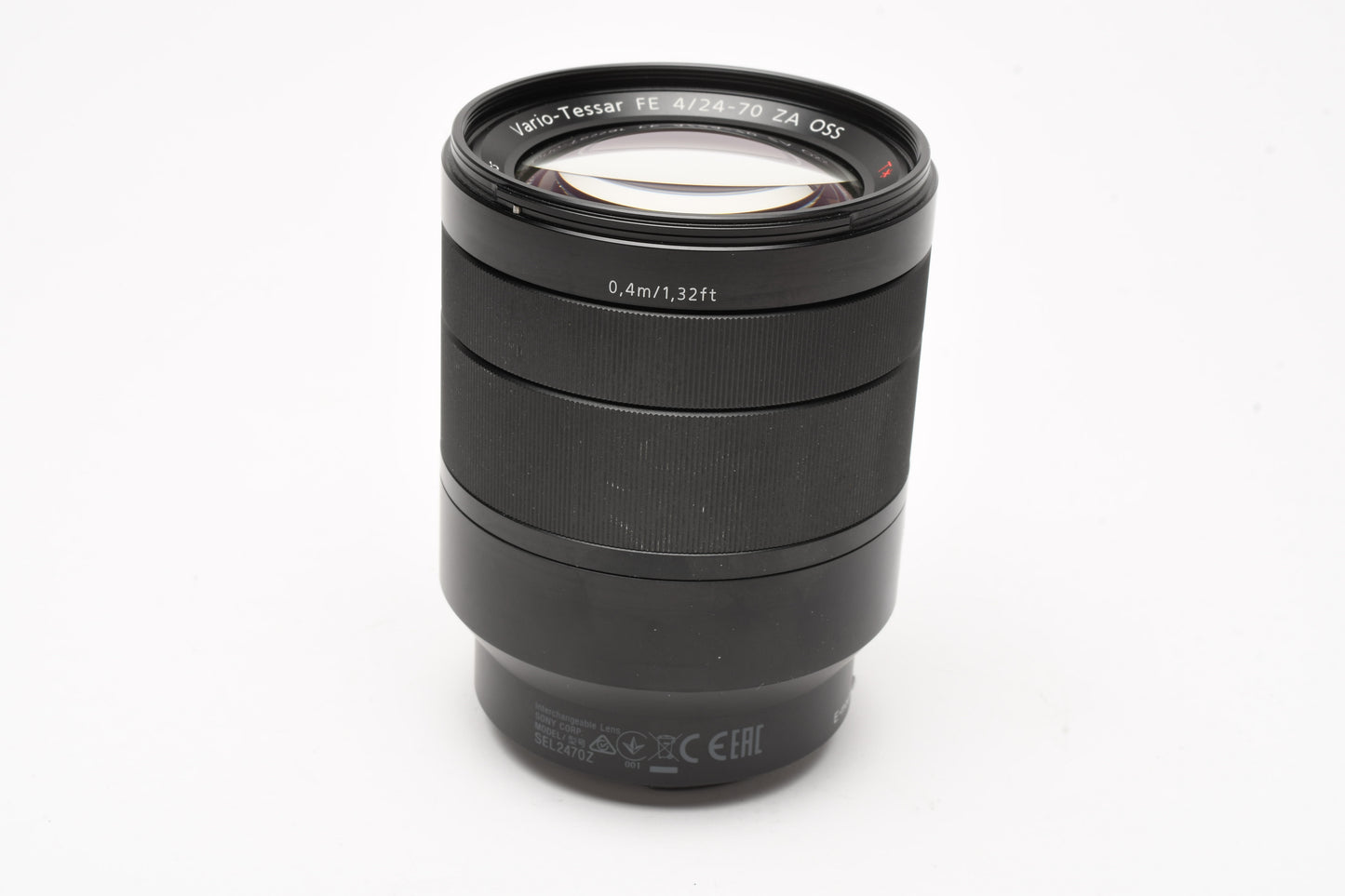 Sony Zeiss Vario Tessar FE 24-70mm f4 ZA OSS T* lens SEL2470, caps+hood+case