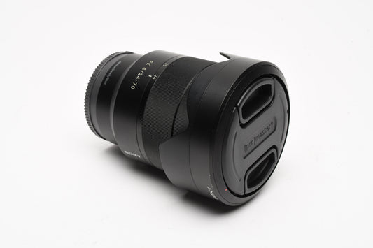 Sony Zeiss Vario Tessar FE 24-70mm f4 ZA OSS T* lens SEL2470, caps+hood+case