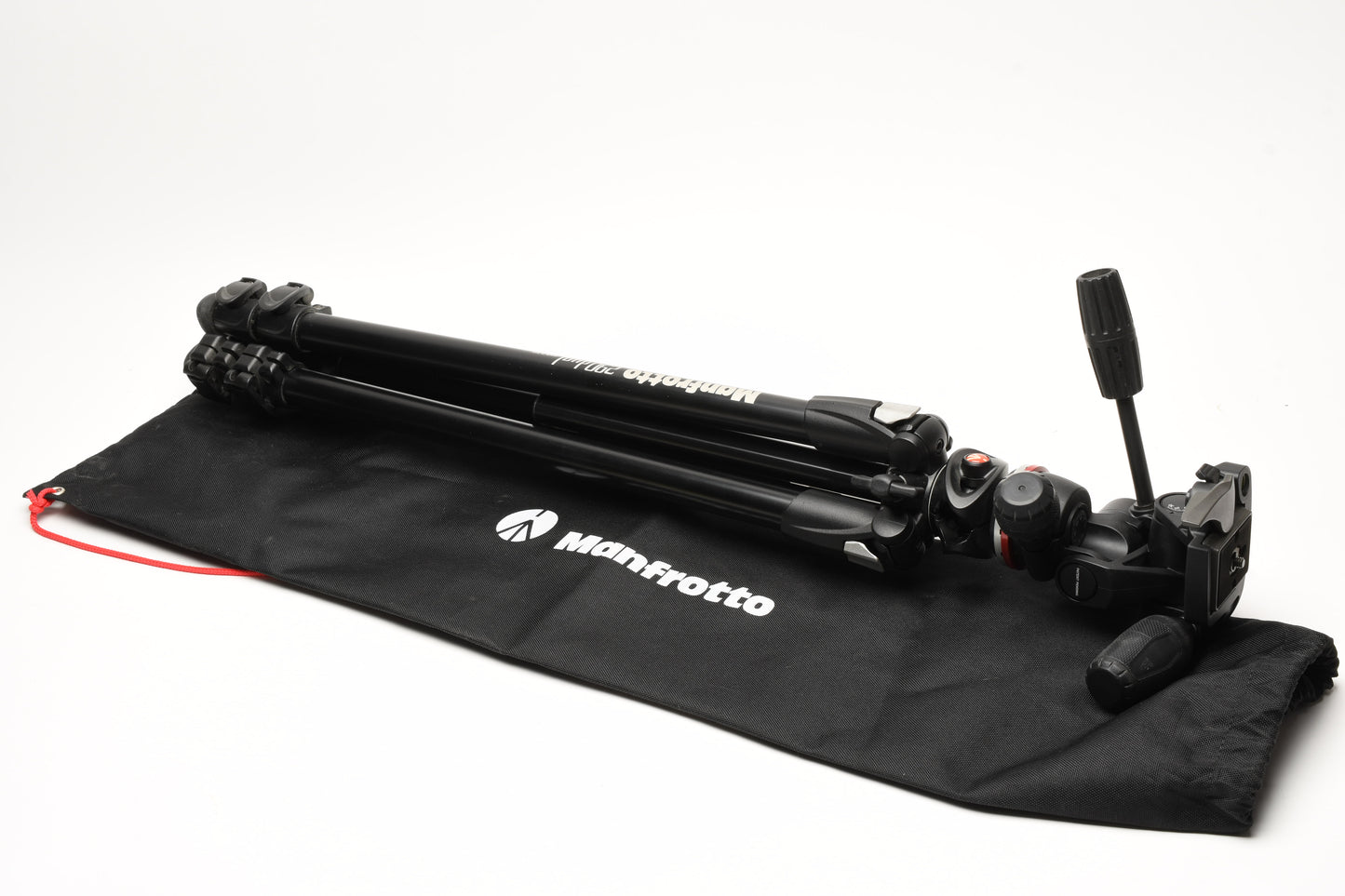 Manfrotto 290 Dual Tripod w/MH804 Head + Case and QR plate, Great