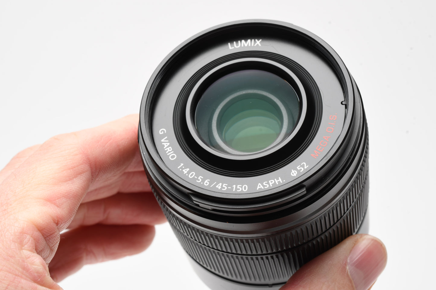 Panasonic Lumix G Mega O.I.S. 45-150mm f4-5.6 H-FS45150, Hood, Nice