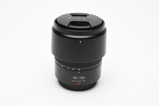 Panasonic Lumix G Mega O.I.S. 45-150mm f4-5.6 H-FS45150, Hood, Nice