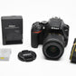 Nikon D3500 DSLR Camera w/AF-P 18-55mm f3.5-5.6 G VR zoom USA, only 1362 Acts!!