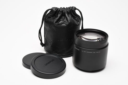Olympus TCON-14D 1.4X Tele conversion lens for C8080, caps+pouch