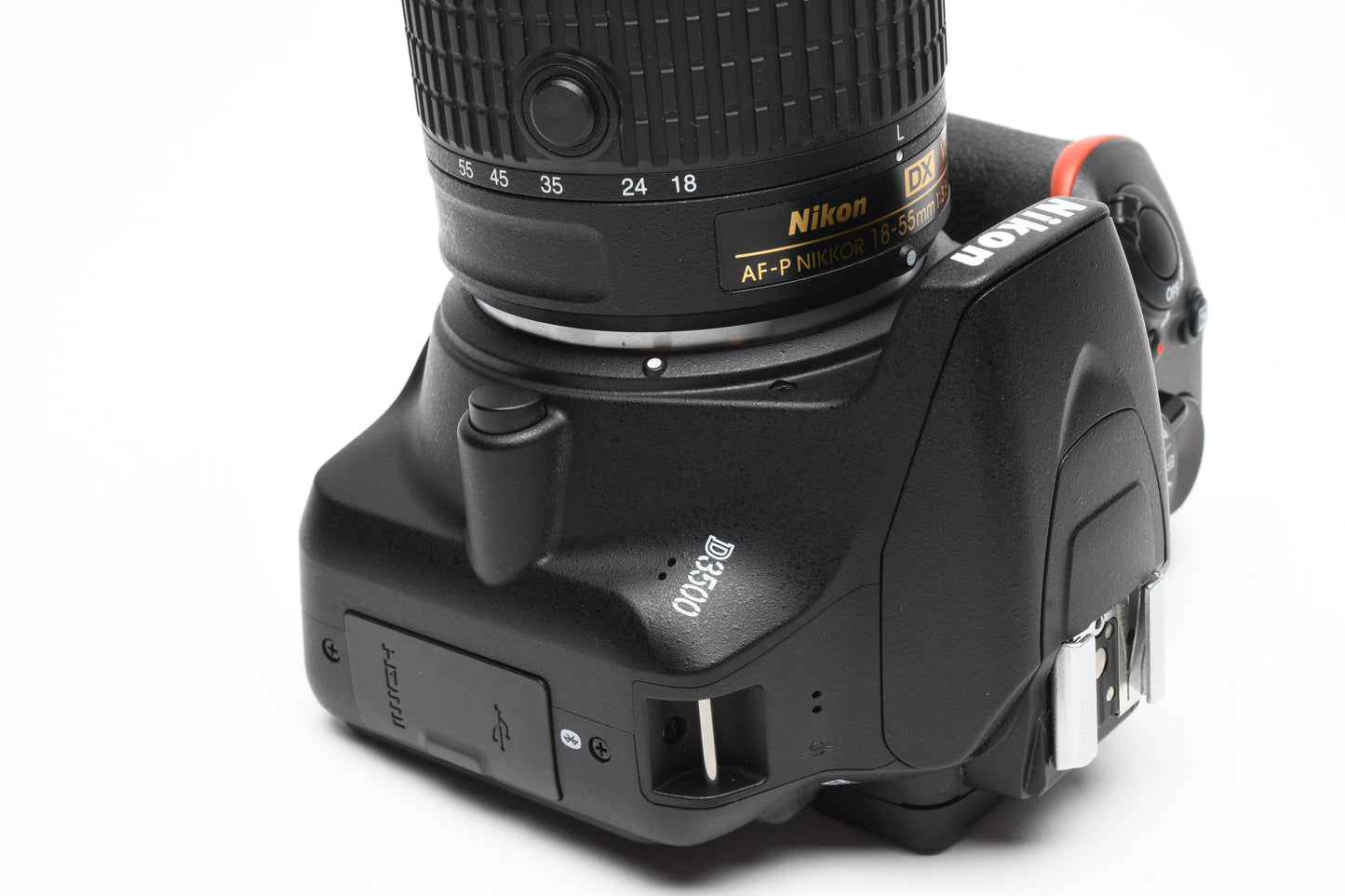 Nikon D3500 DSLR Camera w/AF-P 18-55mm f3.5-5.6 G VR zoom USA, only 1362 Acts!!