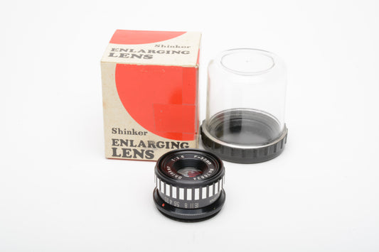 Shinker 50mm f3.5 Enlarging lens in jewel case, Mint-
