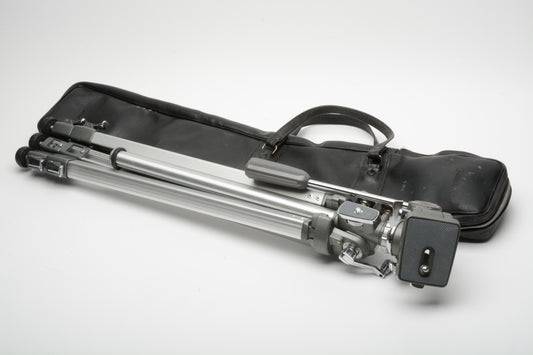 Spiratone versatile aluminum tripod w/Horizontal arm, Great design, in case
