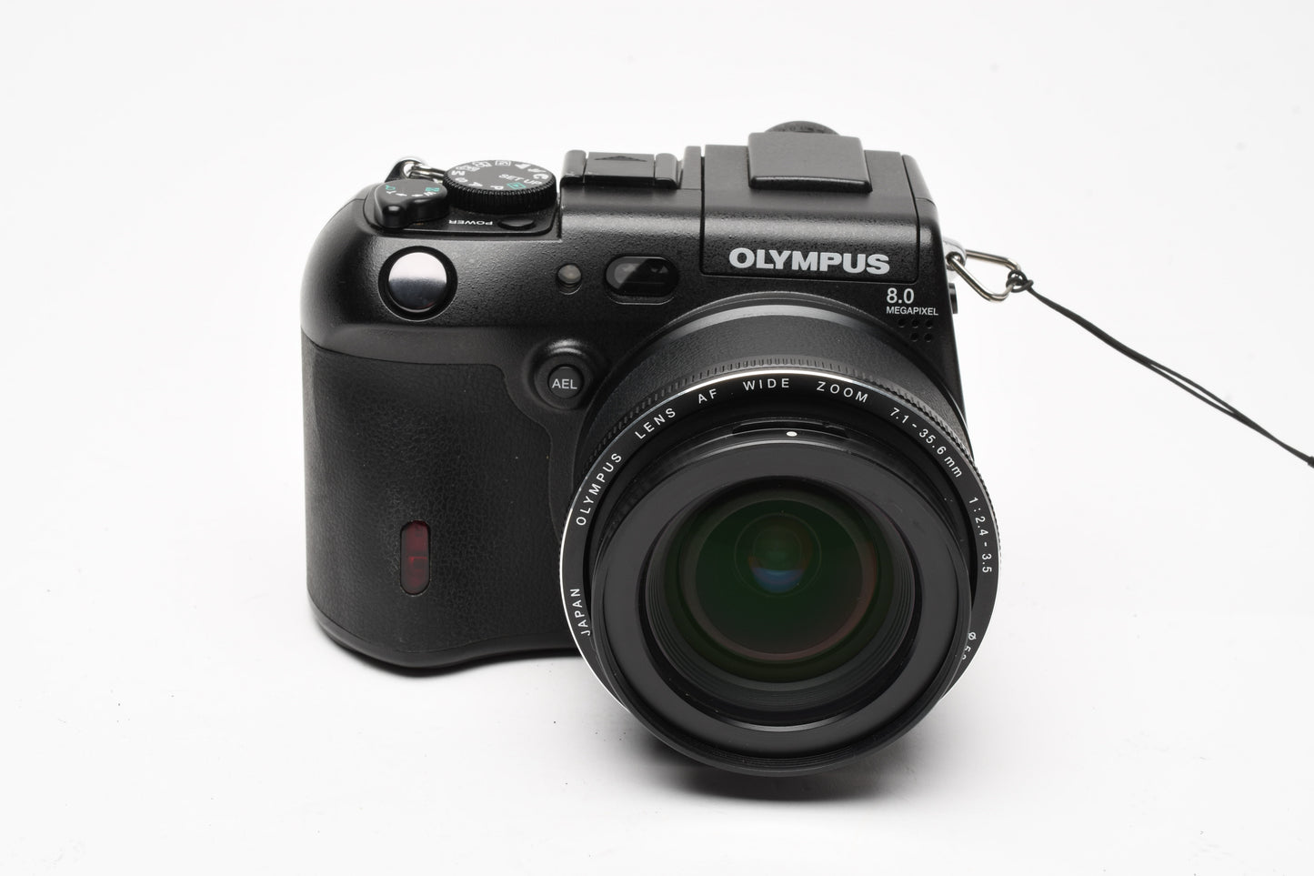 Olympus C8080 8MP Digital Point&Shoot camera, batt+charger+CF, tested