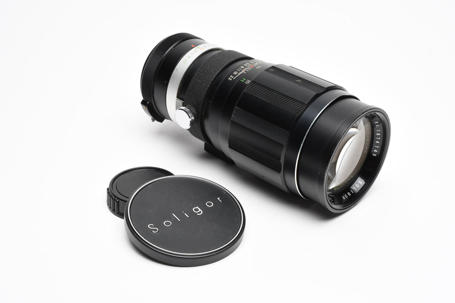 Soligor 300mm f5.5 Telephoto lens for M42 Mount, Caps, Great