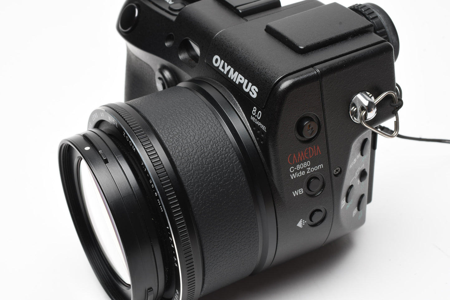 Olympus C8080 8MP Digital Point&Shoot camera, batt+charger+CF, tested