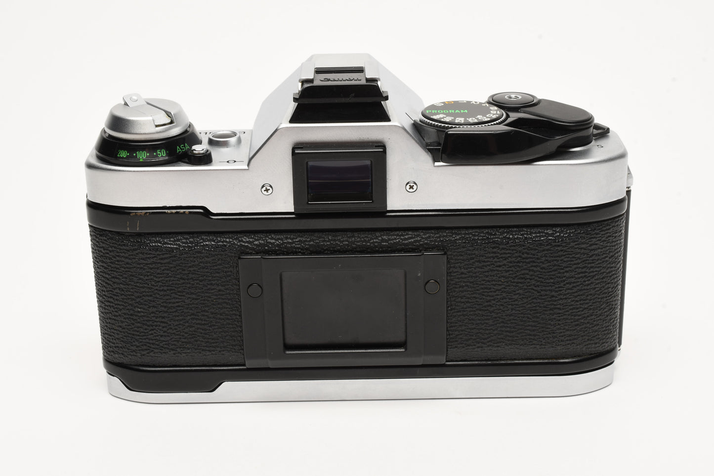 Canon AE-1 Program 35mm SLR Camera w/50mm f1.8, New Seals, Grip, UV