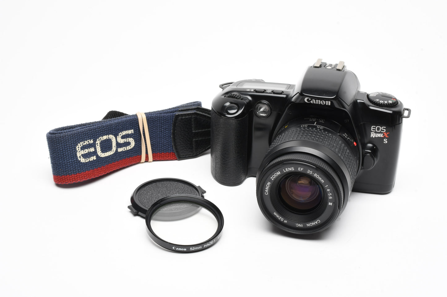 Canon EOS Rebel XS 35mm SLR EF 35-80mm F4-5.6 III, UV, Tested